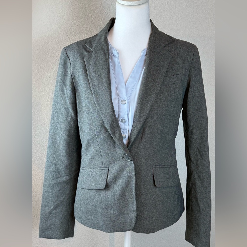 New York & Company Elegant Gray Blazer